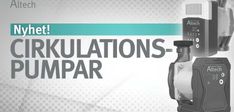 Altech lanserar ett nytt sortiment av cirkulationspumpar för värmesystem